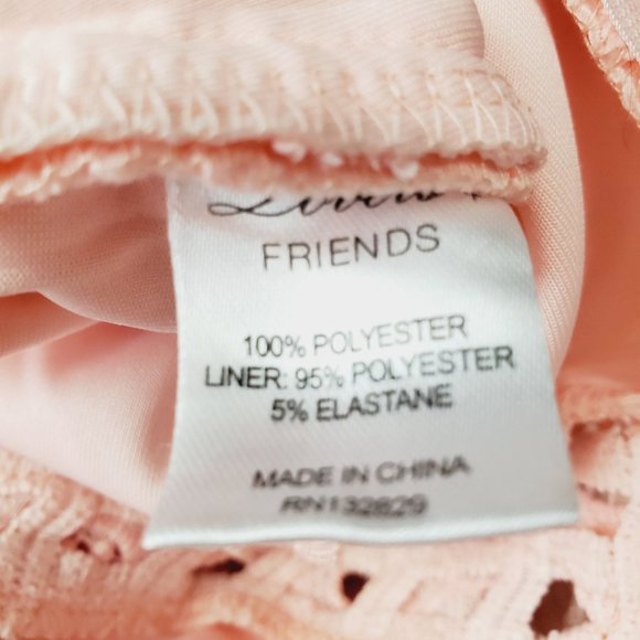 Lovers + Friends Bellini LaceDress in Veiled Rose, Sz S - Picture 11 of 12